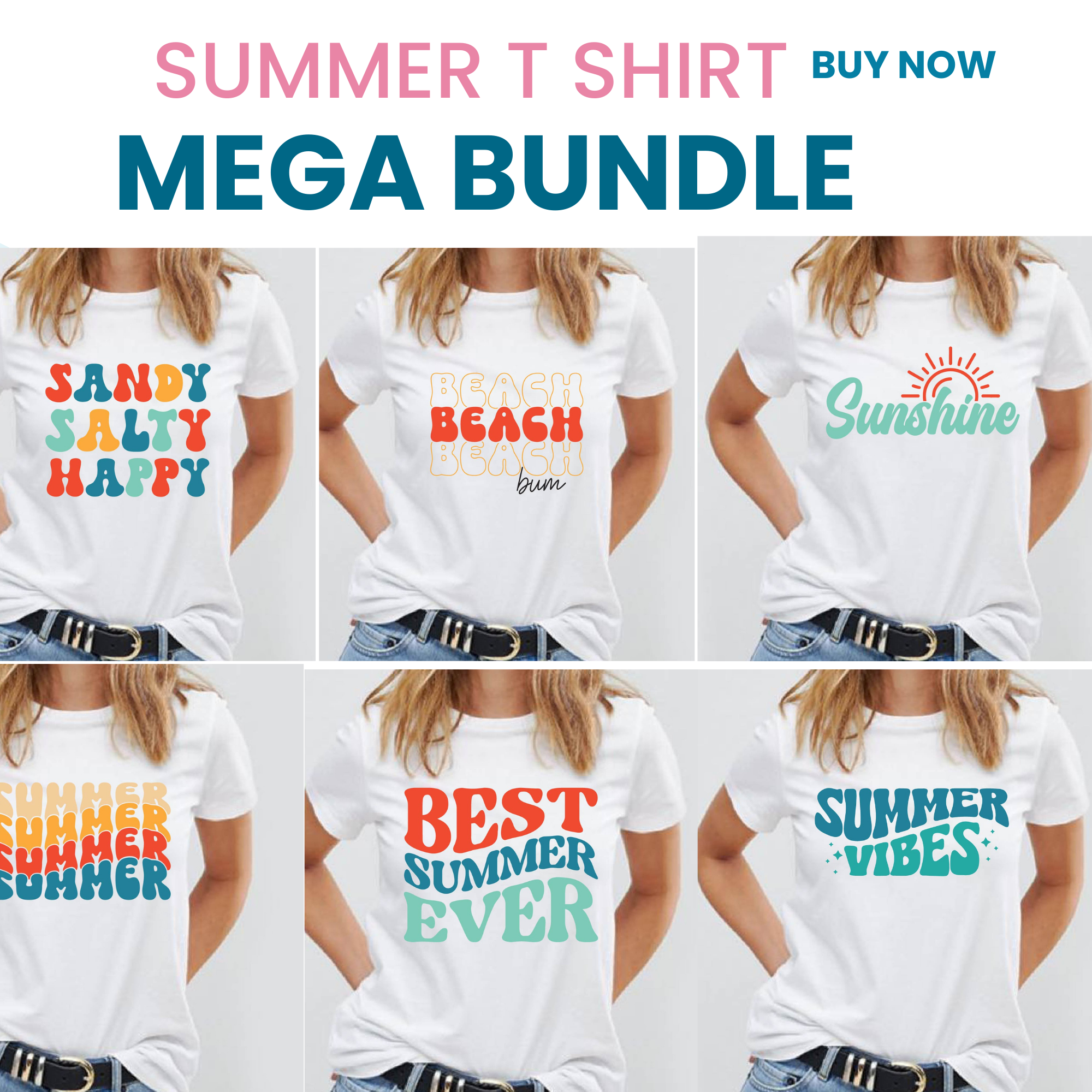 25 Retro Summer Svg Png Bundle